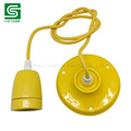 Ceramic Pendant Lamp Socket E27 with Fabric Lamp Cord Vintage Pendant Lamp Kit